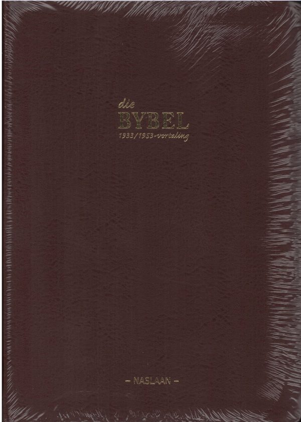 Bybel: Grootdruk, verwerkte leer, sagteband met duimindeks
